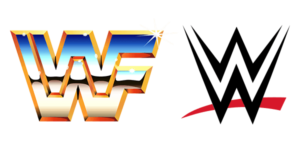 WWF and WWE logos